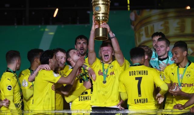 开云-【德国杯】桑乔哈兰德各两球 多特4比1莱比锡RB捧杯